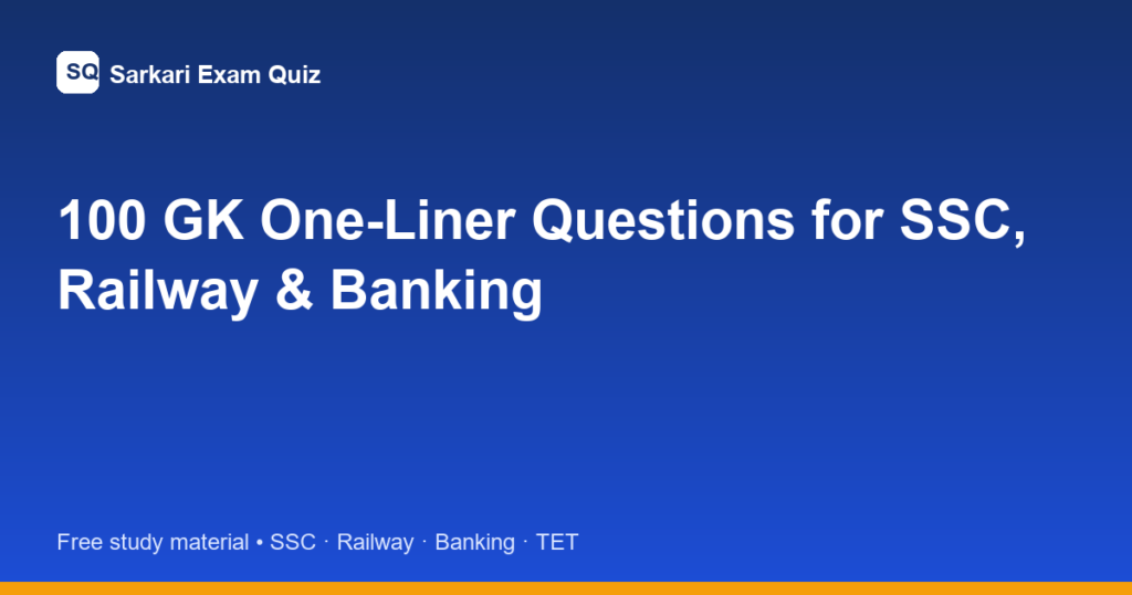 gk one-liner questions featured image