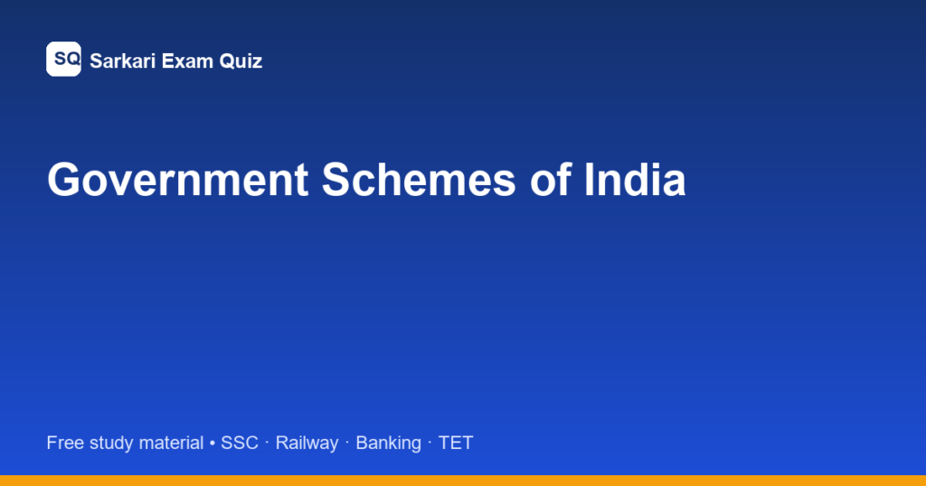 government schemes featured image