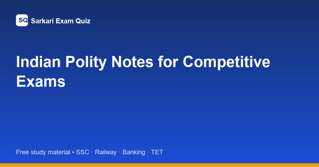 indian polity notes featured image