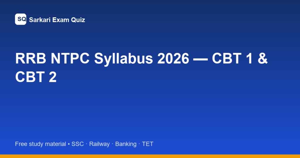 rrb ntpc syllabus featured image