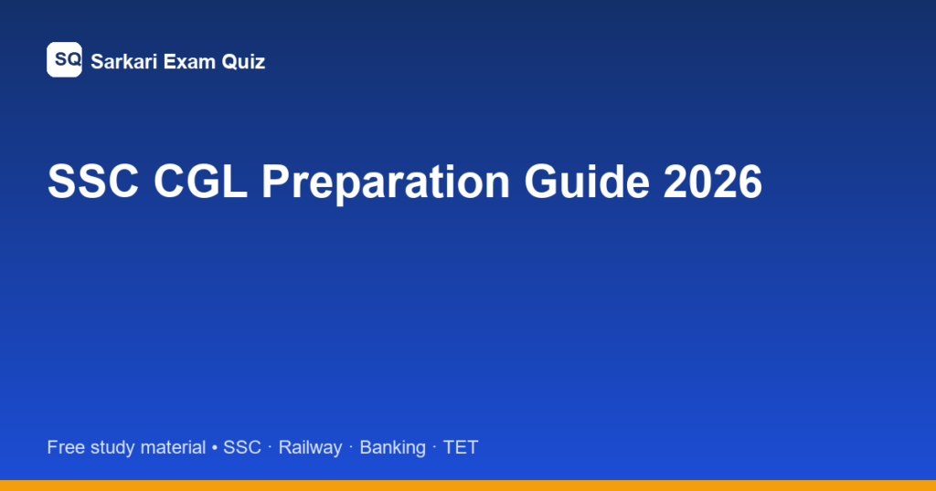 ssc cgl preparation featured image