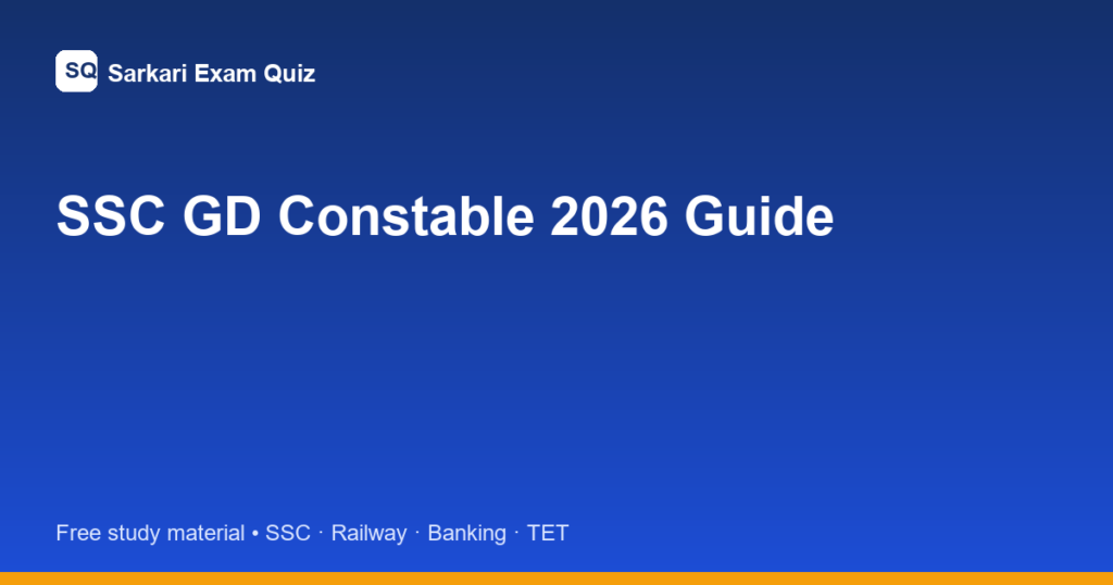 ssc gd constable featured image